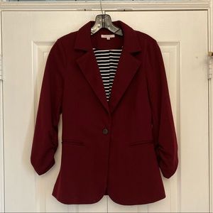 41 Hawthorn Stitch Fix ruched sleeve blazer sz M